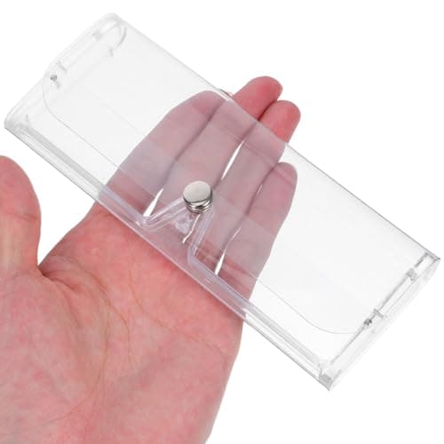 VALICLUD Portable Plastic Glasses Case Hard Shell Magnetic Button Eyeglass Storage Box Travel Organizer 7Pack — view 4