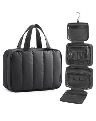 BAGSMART Hanging Travel Toiletry Bag with 360° Hook, Waterproof Wash Bag