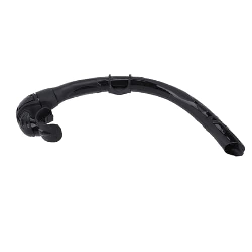 Omquot Silicone Foldable Snorkel Durable Wet Breathing Tube for Swimming and Diving Training (Black) — view 3