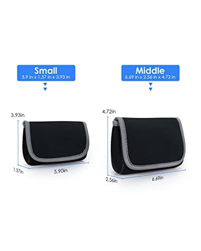 LENTION Electronics Accessories Storage Pouch, Cable Organiser Bag — view 4