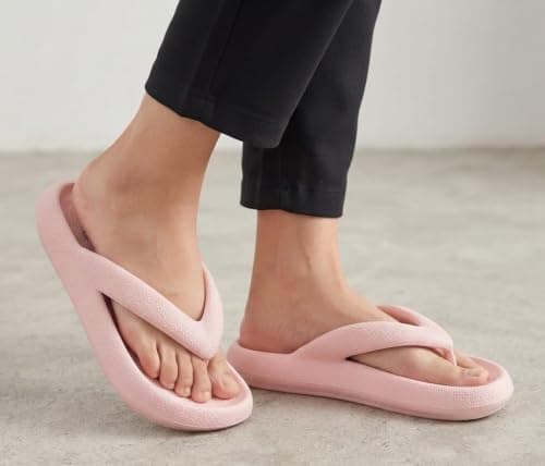 A2Z Women EVA Flip Flops Lightweight - Slider LDS 1304 Pink 5/6 UK — view 2