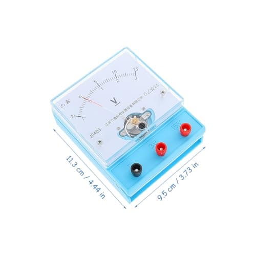 Push-type Voltmeter Instrument Blue Plastic Teaching Tool — view 2