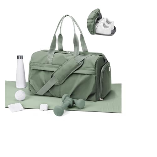WEPLAN Gym Bag Womens Men Sports Duffle Bag Travel Duffel Bags Weekend