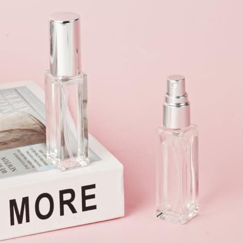 LOPHE Perfume Atomiser Refillable, Mini Refill Bottles, Empty Clear Glass Spray Bottles, Portable Atomiser With Fine Mist for Daily Business Trips, 10 ml 3 Pcs Transparent — view 5