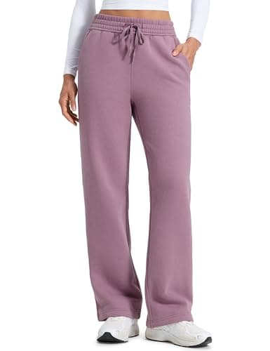 CRZ YOGA Fleece Lined Sweatpants 30" Light Lavender 10