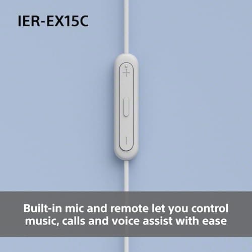 Sony IER‑EX15C USB‑C Wired Earbuds with Mic – Lightweight In‑Ear Headphones for Android, iPhone, Laptop & PC – Tangle‑Free Cable, Clear sound – Perfect for Travel & Everyday Use – Black — view 6