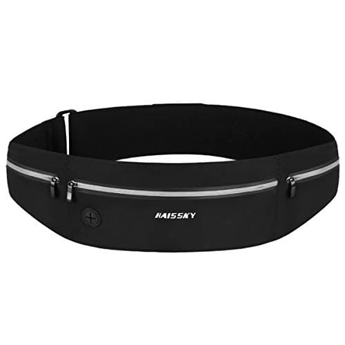 HAISSKY Running Belt, Lightweight Fitness Waist Pack, up to 6.9"