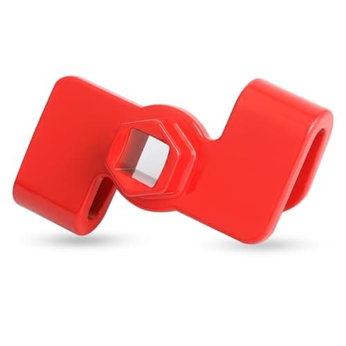 Rybtd Red Wrench Extension,Universal Wrench Extender Adapter,Extender Wrench Adapter,Wrench Extender Mechanics Tool,Wrench Extender Adaptor for 1/2 Inch Driver and 21mm Hex Driver