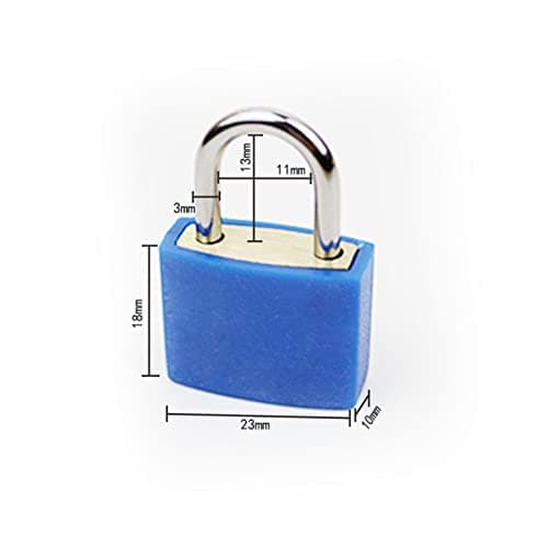 Lansonee 4 Pcs Suitcase Locks with Keys, Small Padlocks Luggage Locks Padlocks with Outdoor Travel Luggage Suitcase Baggage School Gym Lockers Laptop Bag — view 2