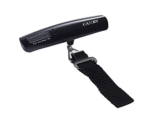 CAMRY Digital Luggage Scale Travel Suitcase Weighing, 110lb/50kg, Black
