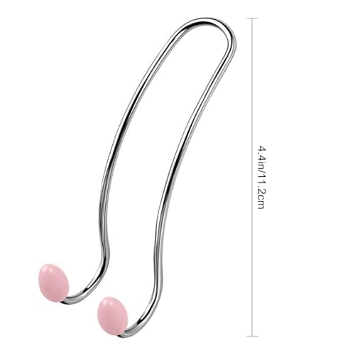 Car Headrest Hanger Hook Organizer 4pcs Seat Heavy Duty Stainless Steel Multifunctional for SUV Auto Bag Holder Purse Interior Storage Solution Easy Pink 4pcs — view 3