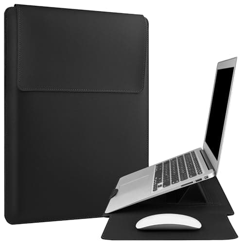 HoYiXi 13 Inch Laptop Sleeve Case Bag Compatible with 13‘’ MacBook Neo 2026/MacBook Air/Pro 13 M1 M2 2022-2018/Surface Pro 8 2021/Surface Go 3 13-13.3'' Dell ASUS Acer Notebook,Black