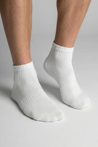 GoWith 4 Pairs Ankle Socks for Men & Women, Organic Cotton Cushioned Athletic Quarter Socks, Seamless, Moisture Wicking — view 2