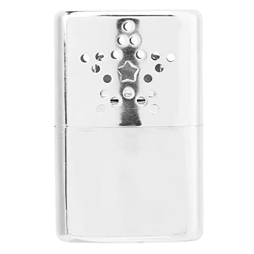GLOGLOW Hand Warmers Pocket Warmer Stainless Steel and Aluminum Slim Design Fireless Heat for Outdoor Cold Weather Travel Camping Hiking Liquid Fuel Hand Warmer Refillable Metal — view 4