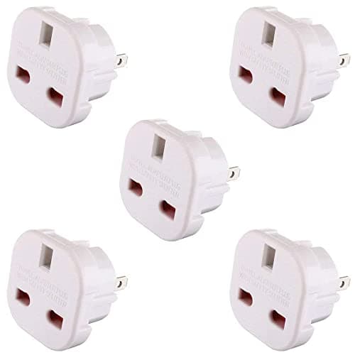 Gadgets Hut UK - 5 x UK to US Travel Adaptor suitable for USA, Canada, Mexico, Thailand - Refer to Product description for Country list