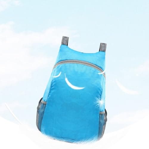 DIYEAH Travel Bag Blue Foldable Backpack Large Capacity Waterproof — view 4