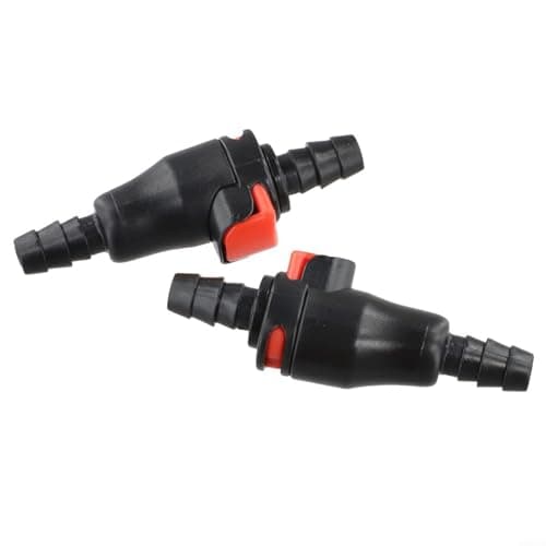 2 Pack Quick Release Hose Pipe Fittings for 6mm Tube - Automatic Shut Off Waterstop Connector for Hydration Backpacks - Plastic Garden Hose Adapter for Cycling