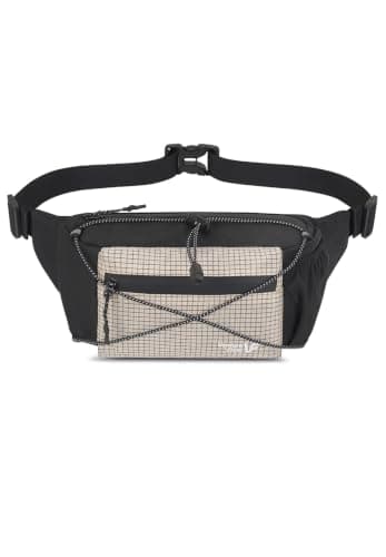 Waist Pack with Security Pocket, Large Capacity & Expandable – Multifunctional Bum Bag/Chest Pack for Hiking, Cycling, Skiing & Travel (Ivory)