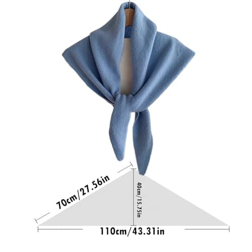 Wool Triangle Scarf, Soft & Warm Shawl Wrap For Women | Versatile Fashion Scarf For Winter, Commute, And Outdoor Travel | Lightweight Accessory For Daily Use, Beach, And Holiday Outfits — view 4