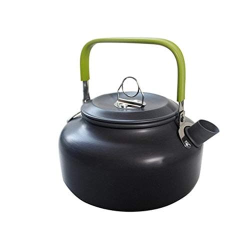 JZK Camp Cookware 2-3 People Set, Pan Pot Teapot Lightweight Outdoor Portable Camping Cooker Set for Trekking Hiking BBQ Picnic Campfire — view 4