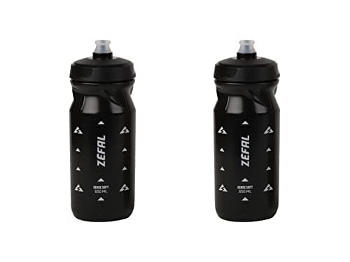 ZEFAL Bundle Pack - Sense Soft 65 Water Bottle, 650ml, Black, x2 Bottles