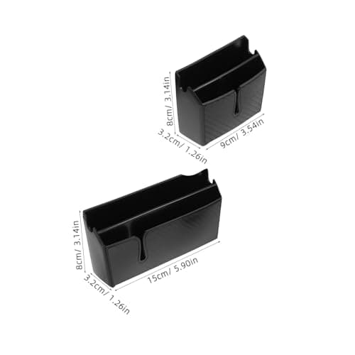 SEWOART 2 Pcs Car Receipt Storage Organizer with Carbon Fiber Pvc Adhesive — view 2