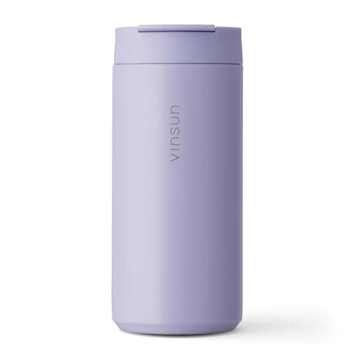 VINSUN Travel Mug to Go 350ml with Lid - Stainless Steel, Leak-Proof