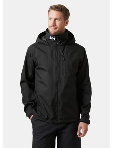 Helly Hansen Men's Crew Hooded Jacket 2.0, Black, L — view 2