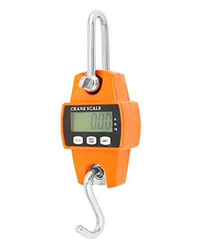QWORK® Digital Hanging Scale, 300KG / 660lb, Aluminum Digital Luggage Scale, for Wharf Weighing, Steel Raw Materials, Fishing