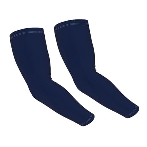 ZSUUGJ Navy Blue Uv Protection Cooling Arm Sleeves For Men & Women – Lightweight, Breathable Compression Arm Covers For Running, Cycling, Golf & Outdoor Activities