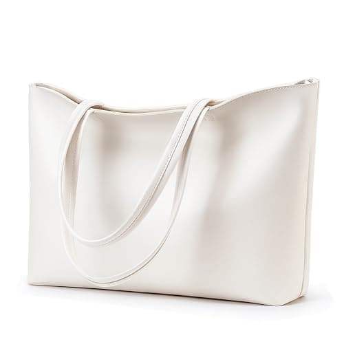 KALIDI Tote Bag Handbags for Women Large with Zip PU Leather School,Work