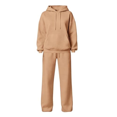 Tracksuit Womens Full Set Pullover Hoodie Wide Leg Trousers 2 Piece Outfits — view 3