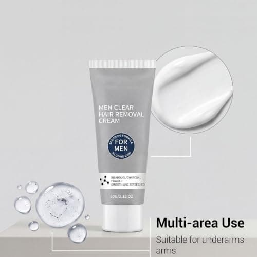 Hair Removal Cream for Men Gentle Fast-Acting Soothing — view 4