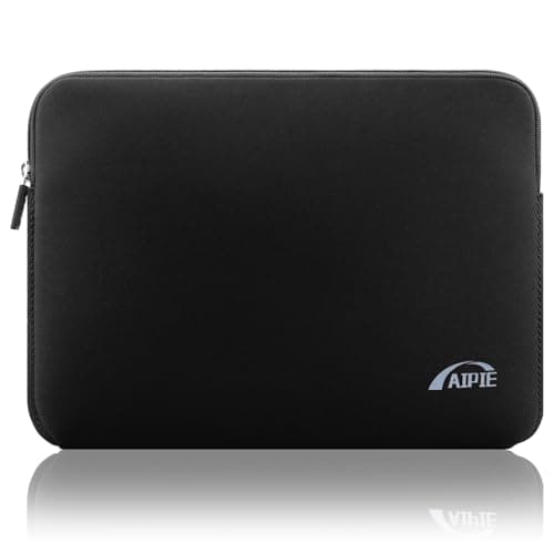 AIPIE Laptop Sleeve 15-15.6 Inch Notebook Case Bump Absorb Briefcase Carrying Bag Compatible with MacBook, Acer, Asus, Dell, Lenovo, Microsoft, HP Durable Laptop Cover, Black