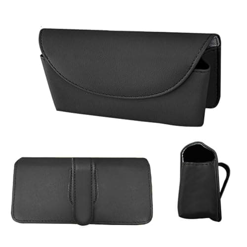 Visor Glasses Holder - Magnetic Glasses Storage | Car Interior Sunglass Clip Organizer with Spill-Proof Magnetic Case, Secure Eyewear Box for Truck, Vehicle Travel, Commute, Road Trips, Dashboard Use — view 2