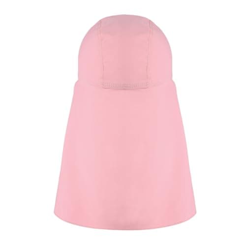 Kids Beach Sun Hat with Neck Flap UPF 50+ Summer Swim Cap with Adjustable Chin Legionnaires Hat Sun Protection Beach Hat Soft Neck Protection Sun Visor Baseball Cap for Travel Holiday Seaside — view 4