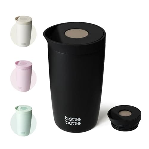 BOTTLE BOTTLE Travel Mug (Black, 350, Milliliters)