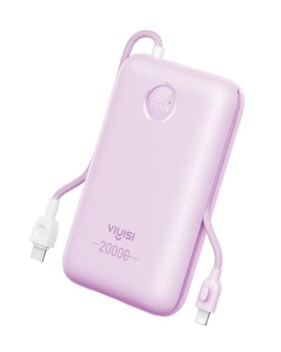 VIYISI 20000mAh 30W Fast Charging Power Bank with Built-in Cable