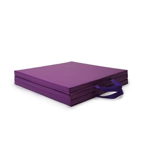NORTHERN Yoga Mat Exercise Fitness, Tri-Fold Foam Mat, Extra Thick Non-Slip Large Padded Stretching Home Gym Equipment Accessory, 3-Folding Multi-Purpose Workout Mat with Carrying Handle — view 6