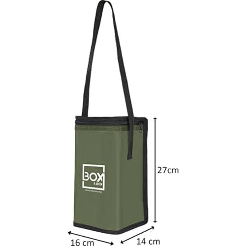 Camp&Fire 6 Litre Small Cooler Bag. Insulated Thermal Bag with Shoulder Strap. Keep Warm & Cold, Leakproof, Lightweight Can Bottle Cooler. Perfect for Camping, Picnic, Beach, Travel. (Green) — view 6