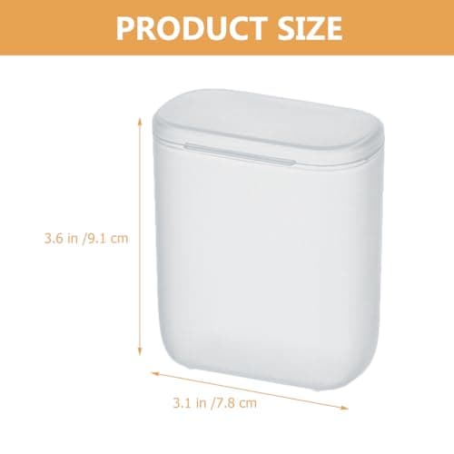Housoutil Portable Storage Box with Lid Clear Plastic Organizer for Small Earphone Charger Cable Accessories Travel Electronics 3.58 X 3.07 X 1.81 Inch — view 4