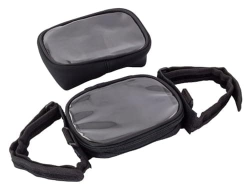 BikeTek Waterproof Motorcycle Sat Nav GPS Holder Bag – Handlebar/Yoke Mount Case with Clear Screen – Motorbike Navigation Storage Pouch — view 3
