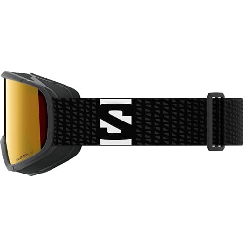 Salomon LUMI Goggles, Unisex Anti-Fog Ski Goggles for Trail Running and Mountain Adventures, Black/Mid Red — view 3