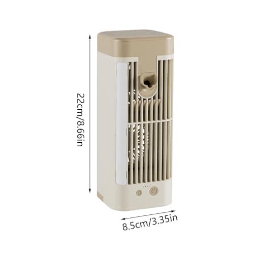 Mini Evaporative Air Cooler for Bedroom Desk Quiet USB Fan with Mist Spra — view 5