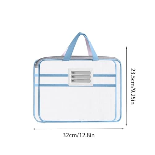 Important Document Organizer Zipper Mesh Storage with Handle — view 5