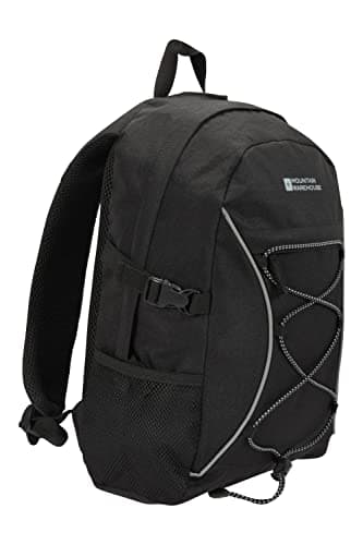 Mountain Warehouse Bolt 18L Backpack - Ripstop Rucksack, Compression Straps Bag - For Travelling Black — view 4