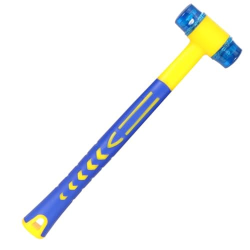 Arcjunys Rubber Mallet - Small Camping Hammer with Non Slip Handle for Jewelry & Leather Crafts