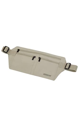 American Tourister – RFID Money Belt for Women and Men, Safe & Compact, Wearable Under Clothing, for Cash, Cards, Tickets & Passport, Sand