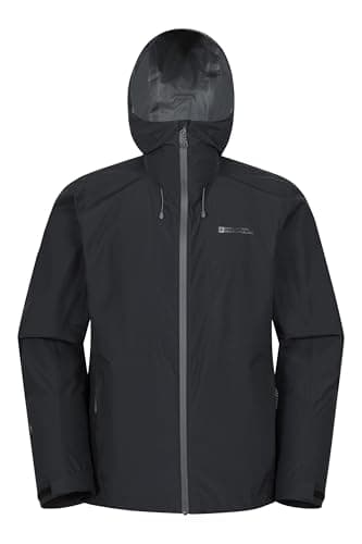 Mountain Warehouse Aerovent Men’s Waterproof Packable 2.5 Layer Jacket Black XL — view 4