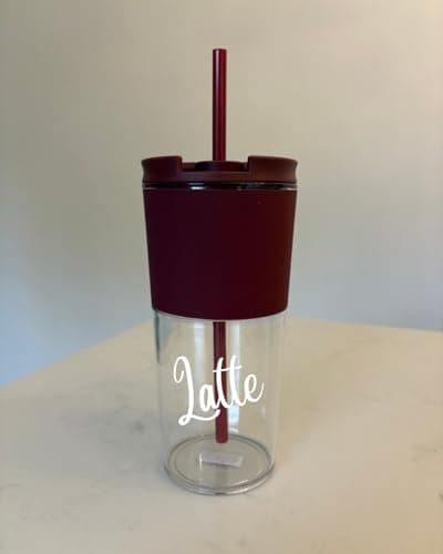 Personalised Costa Coffee Cup – 16oz Reusable Travel Mug with Custom Name – Eco-Friendly Cup with Lid & Straw — view 4
